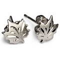 Sterling Silver Maple Leaf Earring